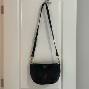 J.Crew - Small Black Leather Crossbody Bag